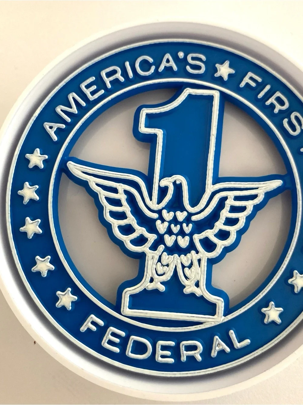 Vintage Crown Plastics America's First Federal Coasters Eagles 4 Coasters USA
